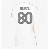 Camisa de time de futebol AC Milan Yunus Musah #80 Replicas 2º Equipamento Feminina 2023-24 Manga Curta